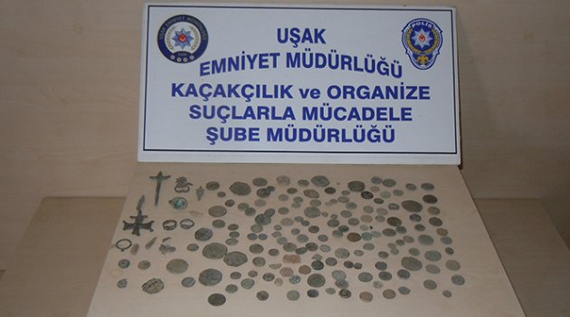 167 parça tarihi eser ele geçirildi