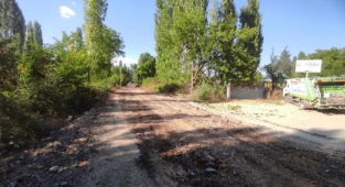 Kuşu Gölsefası yolu tamamlanıyor.