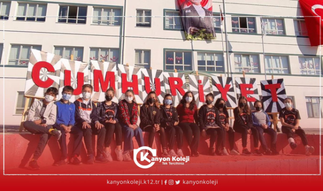 KANYON KOLEJİNDEN AÇIKLAMA..CUMHURİYET BAYRAMINI YİNE GURURLA KUTLUYORUZ.