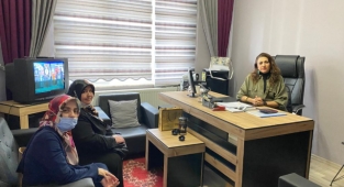 Saadet Partisi İl Kadın Kollarından Utku Demiröz'e ziyaret.