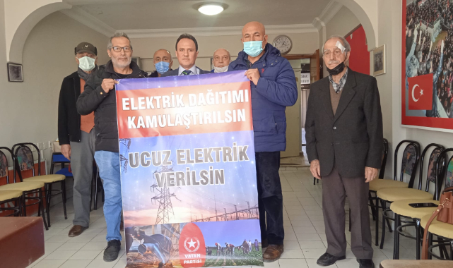 Elektrik dağıtımı kamulaştırılsın! Ucuz elektrik verilsin! Zamlar geri çekilsin!