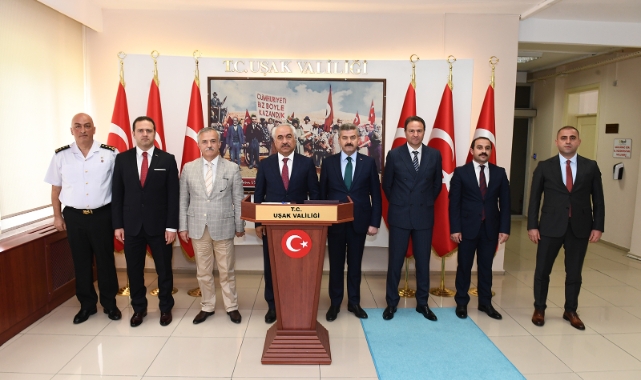 İçişleri Bakan Yardımcısı Mehmet Ersoy Uşak Valiliğini ziyaret etti