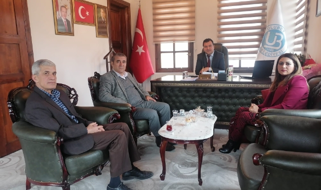 Egem Tv Yönetimi Ulubey Belediye Başkanın Makamında Ziyaret Etti