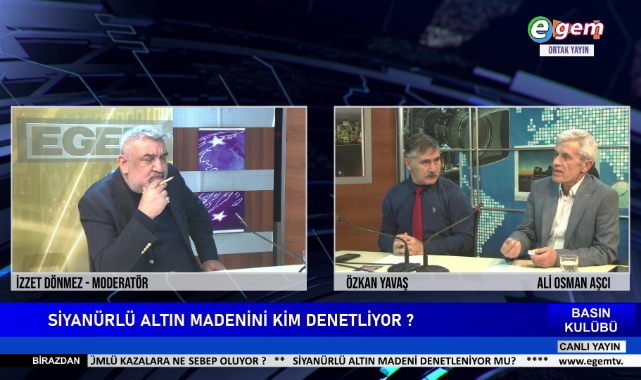 70 BİN TON SİYANÜR NERDE.Basın Kulübü Programın da Kışladağı Altın Madeni Konuşuldu