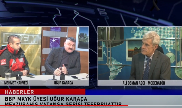 BBP MKYK Üyesi Uğur Karaca ‘Mevzubahis Vatansa Gerisi Teferruattır’