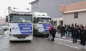 YARDIM TIR'LARI KÜTAHYA'DAN YOLA ÇIKMAYA DEVAM EDİYOR