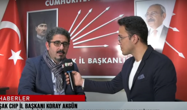 CHP Uşak İl Başkanı Koray Akgün “Çalışmalarımıza Devam Ediyoruz”