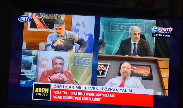 CHP MİLLETVEKİLİ ÖZKAN YALIM SON NOKTAYI EGEM TV PROGRAMINDA KOYDU. PAZARTESİ 1.SIRA UŞAK MİLLETVEKİLİ ADAYIYIM,DEDİ.