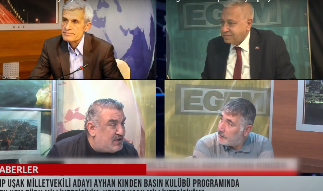 MHP Uşak Milletvekili Adayı Ayhan Kınden Basın Kulübü Programında “Uşak Milliyetçisiyim” Dedi