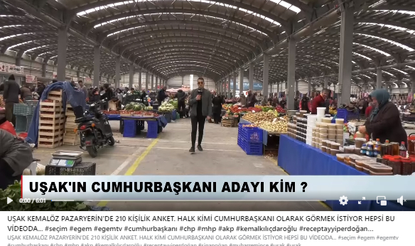 Uşak Kemalöz Mahallesinde 210 Kişilik Anket Vatandaşlar Tarafından İlgiyle İzlendi