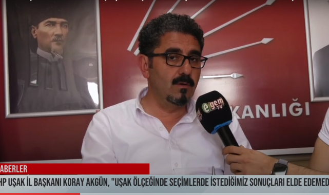 Cumhuriyet Halk Partisi Uşak İl Başkanı Koray Akgün