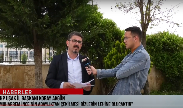 Cumhuriyet Halk Partisi Uşak İl Başkanı Koray Akgün