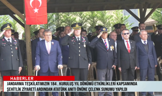 Jandarma Teşkilatının 184. Kuruluş Yıl Dönüm Etkinlikleri Düzenlendi