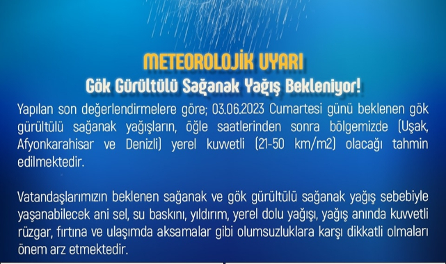 METEOROLOJİK UYARI