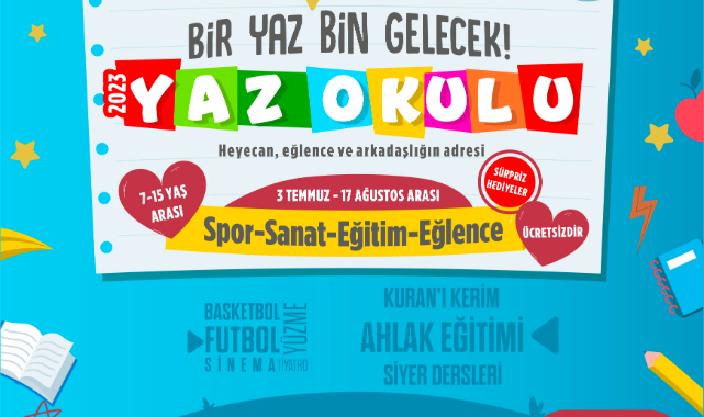 YAZ TATİLİNİN EN KEYİFLİ HEDİYESİ; GENÇ KUŞAK YAZ OKULU