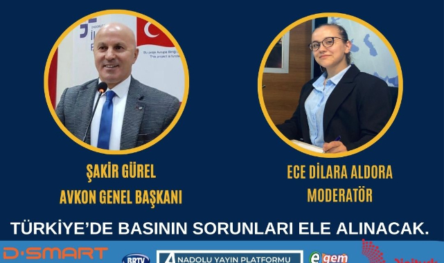 AVKON Yönetim Kurulu Başkanı Şakir Gürel, Sivil Toplum programına konuk olacak