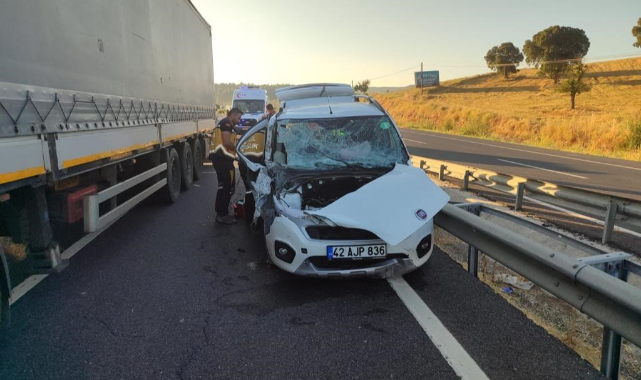 Traktör ve otomobilin çarpıştığı kazada 4 kişi yaralandı
