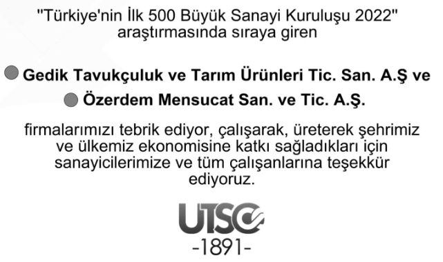 Ticaret Odası Başkanı İlk 500’e Giren Şirketleri Tebrik Etti