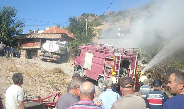 ULUBEY GEDİKLER KÖYÜNDE YANGIN