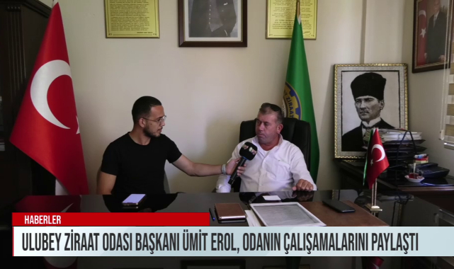Ulubey Ziraat Odası Başkanı Ümit Erol Odanın Çalışmalarını Değerlendirdi