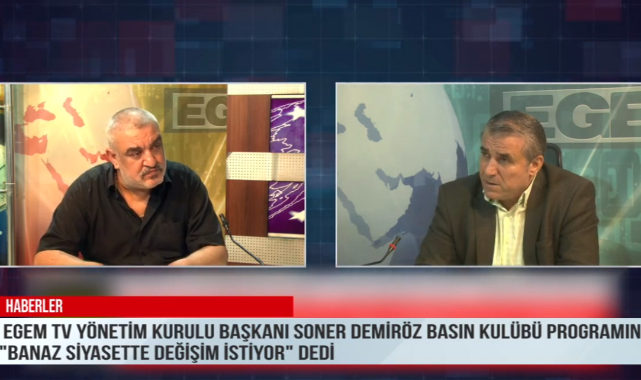 EGEM TV YÖNETİM KURULU BAŞKANI SONER DEMİRÖZ