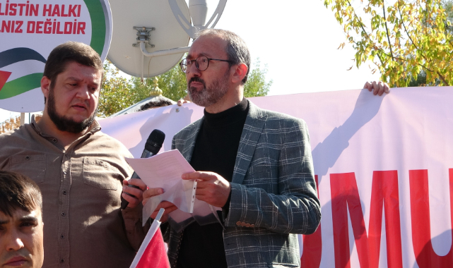 Uşak’ta Filistin’e destek yürüyüşü