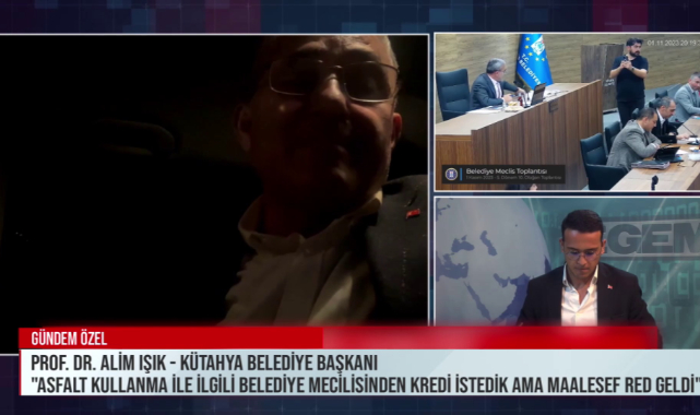 Kütahya Belediye Başkanı Prof. Dr. Alim Işık “Asfalt Kullanma İle İlgili Belediye Meclisinden Kredi İstedik Ama Maalesef Ret Geldi”