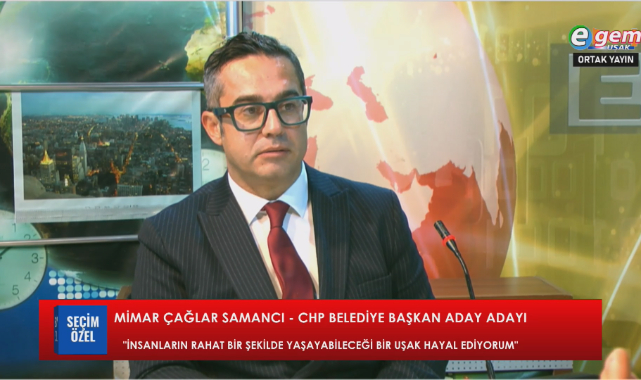 CHP Uşak Belediye Başkan Aday Adayı Mimar Çağlar Samancı “Kentin imar sorunlarını çözeceğim ve kenti ilgilendiren tüm projeleri halka soracağım ‘ben yaptım oldu’ dönemi bitecek. Söz Uşaklının olacak! “Dedi