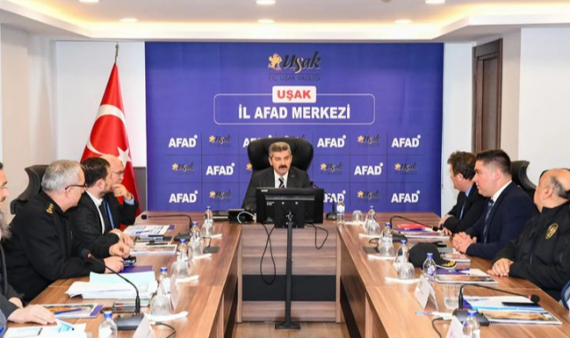 Uşak Valisi Dr. Turan Ergün Kurumların 2023 Yılı Faaliyetleri 12. Değerlendirme Toplantısı, AFAD İl Müdürlüğünde gerçekleştirildi
