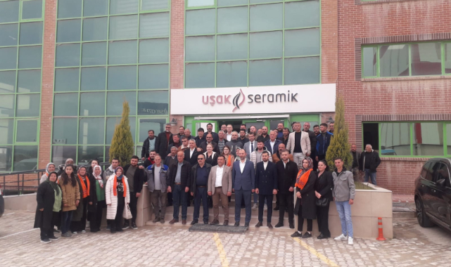 AK PARTİ BANAZ BELEDİYE BAŞKAN ADAYI MEHMET CEVİZCİ, UŞAK SERAMİK'TE ÇOŞKU VE HEYECANLA KARŞILANDI