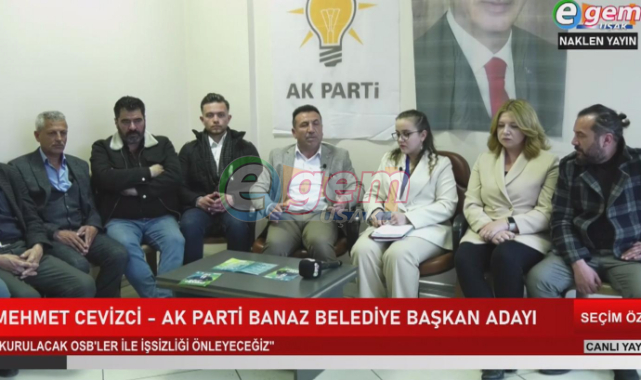 AK PARTİ BANAZ BELEDİYE BAŞKANI ADAYI CEVİZCİ,