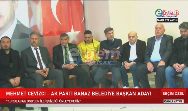 AK Parti Banaz Meclis Üyeleri Egem TV'nin Seçim Özel Programına Konuk Oldu