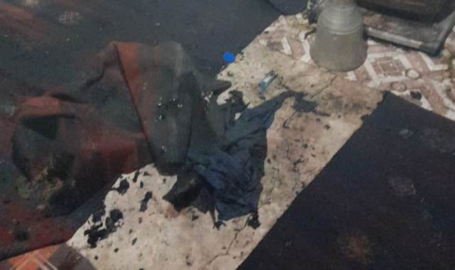 Eşme'de Yangın 1Yaralı