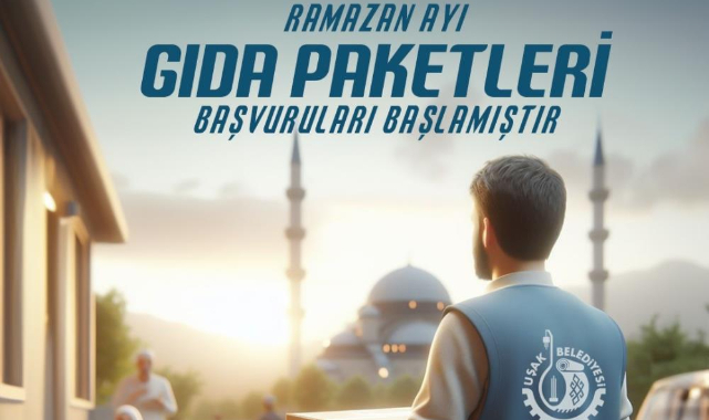 Uşak Belediyesi'nin Ramazan ayı gıda kolisi yardım başvuruları başladı