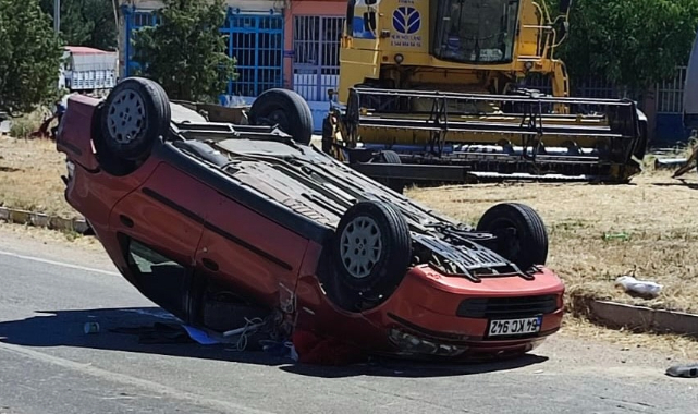Uşak’ta trafik kazası: 3 yaralı
