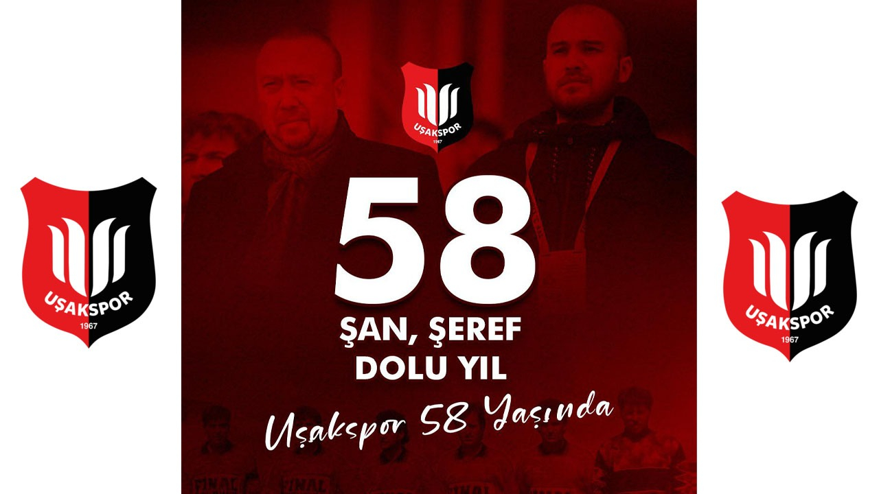 Uşak’ın simgesi olan Uşakspor, kuruluşunun 58. yılını coşku ve gururla kutluyor.