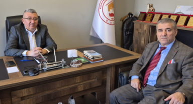 EGEM TV Yönetim Kurulu Başkanı Soner Demiröz, Kahveciler Esnaf Odası Başkanı Erkan Börekçi’yi Ziyaret Etti