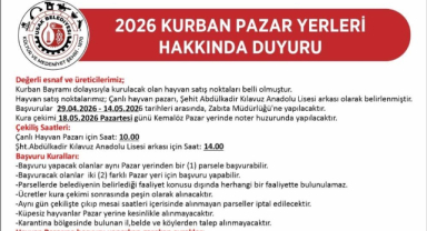 Uşak'ta kurban satış yerleri belli oldu
