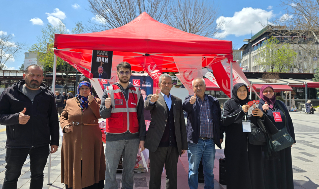 YENİDEN REFAH PARTİSİ UŞAK İL TEŞKİLATI'NDAN FİLİSTİN İÇİN İMZA KAMPANYASI