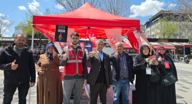 YENİDEN REFAH PARTİSİ UŞAK İL TEŞKİLATI'NDAN FİLİSTİN İÇİN İMZA KAMPANYASI
