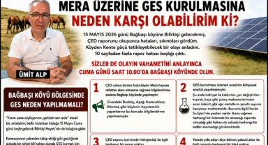Bağbaşı Köyü’nde GES Tartışması: “Mera ve Su Kaynakları Risk Altında” İddiası