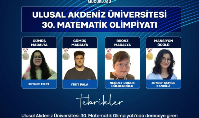Uşaklı Öğrencilerden Ulusal Matematik Olimpiyatı’nda Büyük Başarı