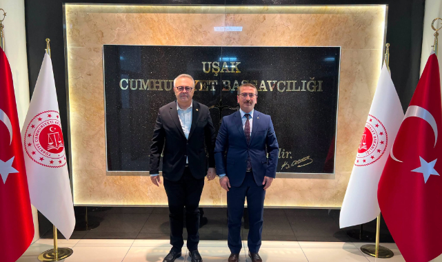 CHP Uşak Milletvekili Ali Karaoba’dan Başsavcı İsmet Çınar’a Ziyaret