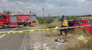 Eşme-Alaşehir Karayolu'nda Trafik kazası:1 ölü 