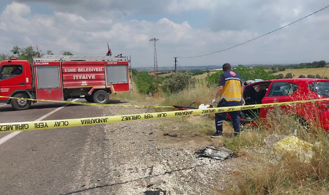 Eşme-Alaşehir Karayolu'nda Trafik kazası:1 ölü