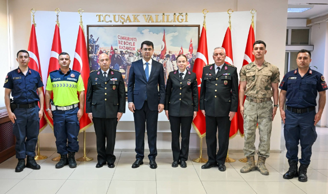 JANDARMA TEŞKİLATININ 187. KURULUŞ YIL DÖNÜMÜNDE UŞAK VALİSİ SERDAR KARTAL’A ZİYARET