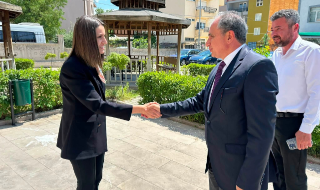 AK Parti Uşak Milletvekili Op. Dr. İsmail Güneş'ten Sivaslı Kaymakamı Eda Nur Yurt'a Ziyaret