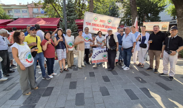 Tüm Emekliler Sendikası Uşak Şubesi'nden Zam Tepkisi