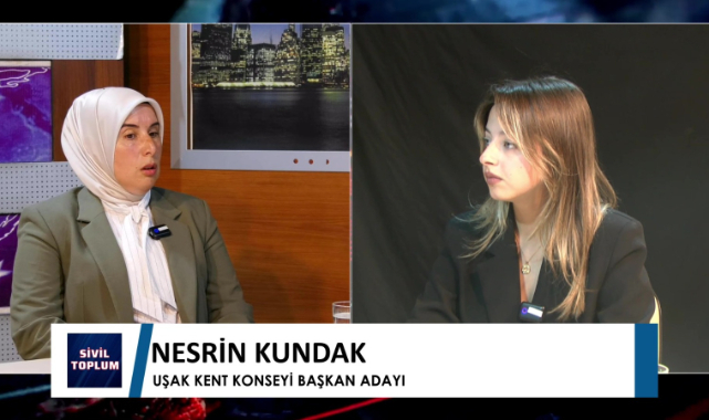 UŞAK KENT KONSEYİ BAŞKAN ADAYI NESRİN KUNDAK EGEM TV'DE PROJELERİNİ ANLATTI