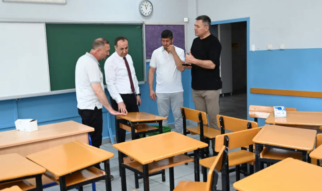 UŞAK'TA OKULLAR YENİ EĞİTİM ÖĞRETİM YILINA HAZIRLANIYOR